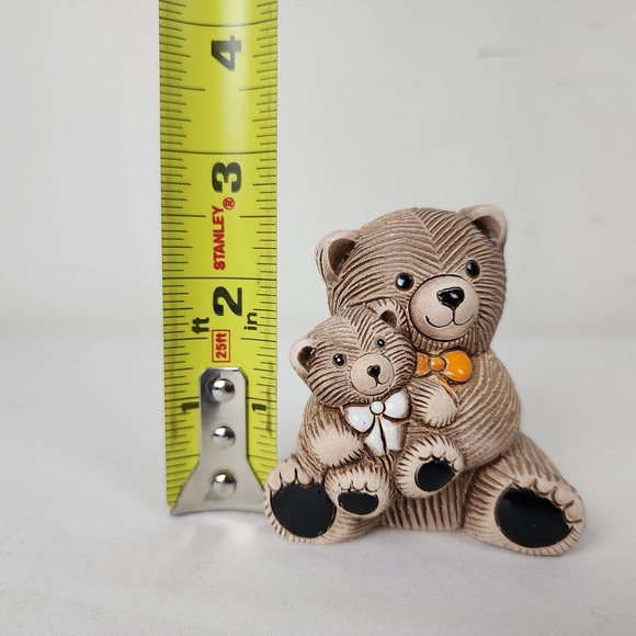 Artisania Rinconada Teddy Bear Uruguayan Hand Carved Pottery Vintage Figurine - Picture 2 of 9